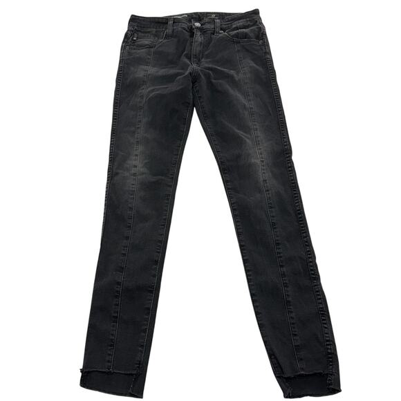 Adriano Goldschmied Jeans Womens 26 Black Farrah High Rise Skinny Ankle Denim - Picture 2 of 11